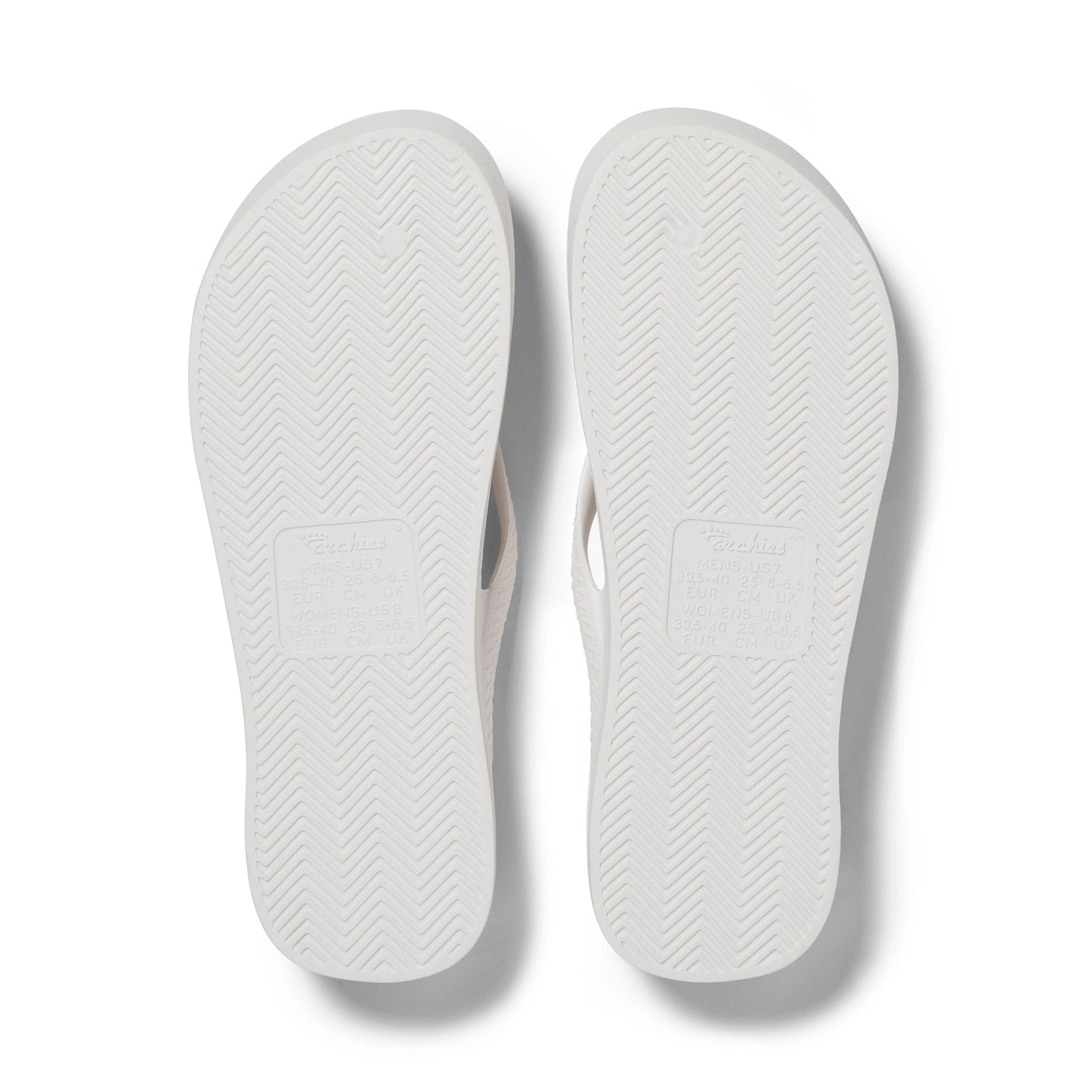 Arch Support Flip Flops – Classic – White