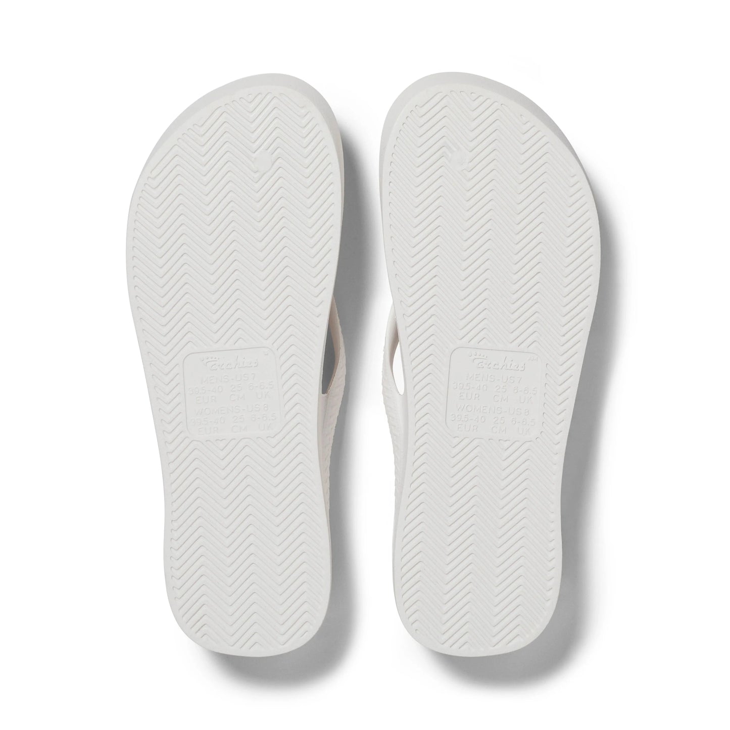 Arch Support Flip Flops – Classic – White