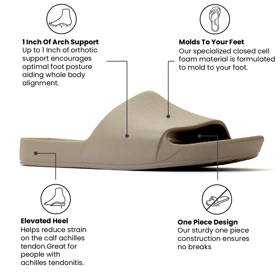 Arch Support Slides – Classic – Taupe