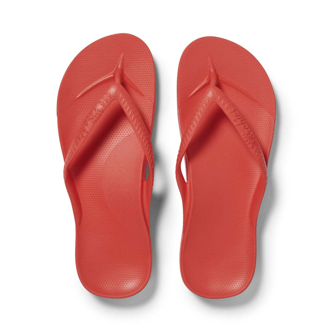 Arch Support Flip Flops – Classic – Coral