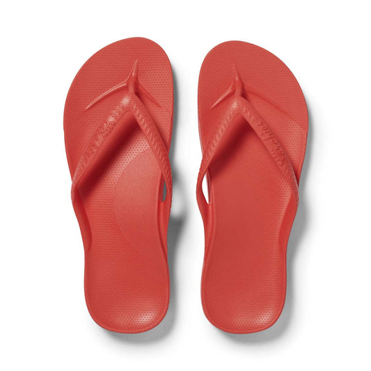 Arch Support Flip Flops – Classic – Coral