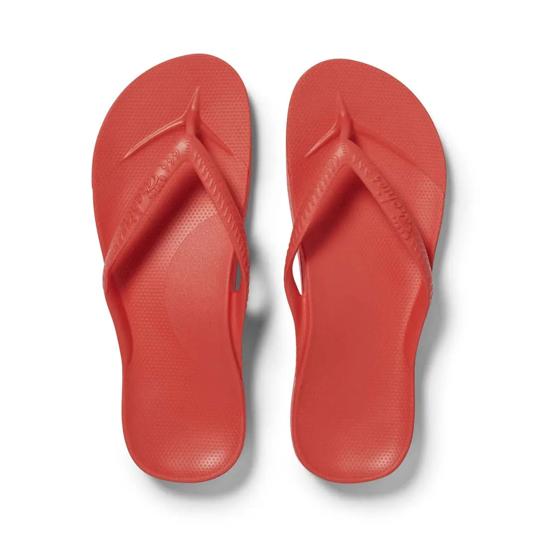 Arch Support Flip Flops – Classic – Coral