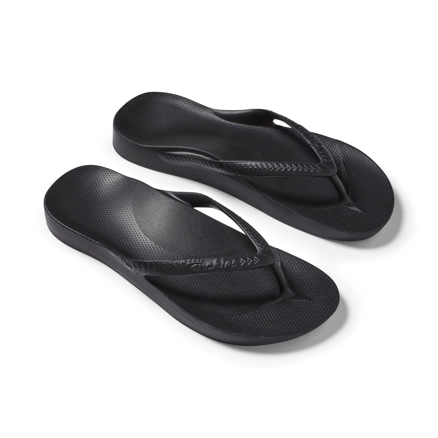 Arch Support Flip Flops – Classic – Black