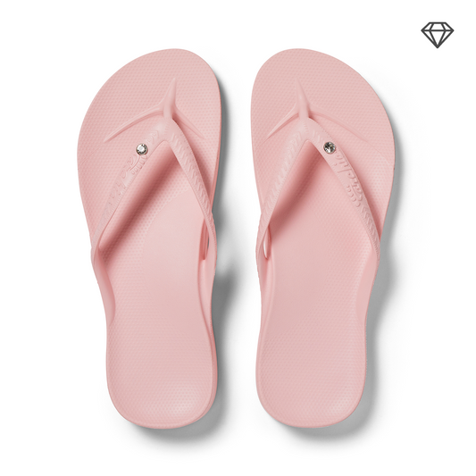Arch Support Flip Flops – Classic – Crystal Pink
