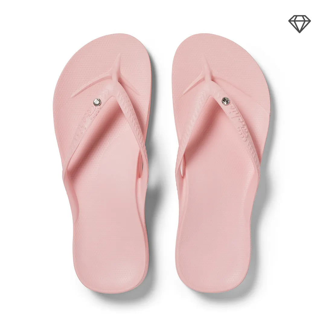Arch Support Flip Flops – Classic – Crystal Pink