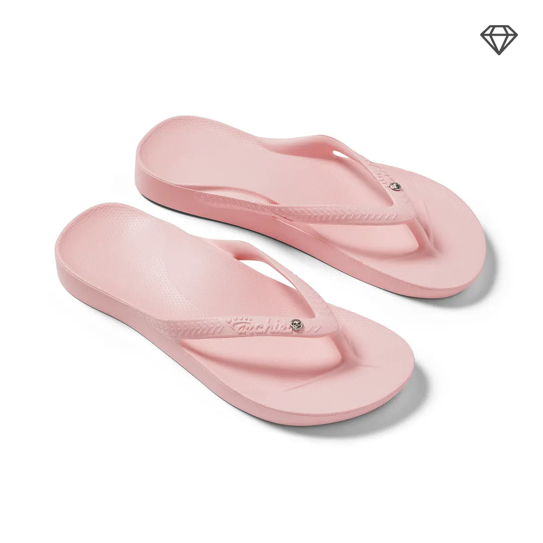 Arch Support Flip Flops – Classic – Crystal Pink