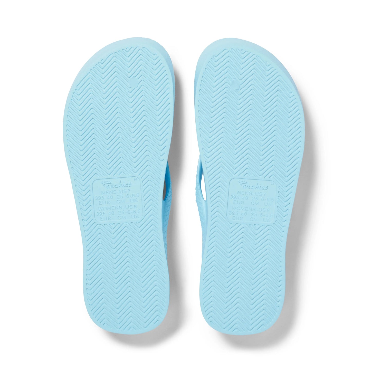 Arch Support Flip Flops – Classic – Sky Blue