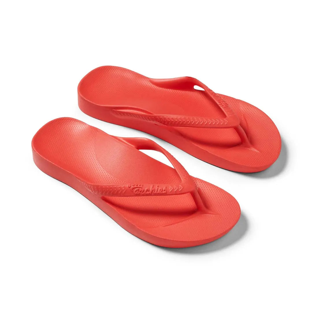 Arch Support Flip Flops – Classic – Coral