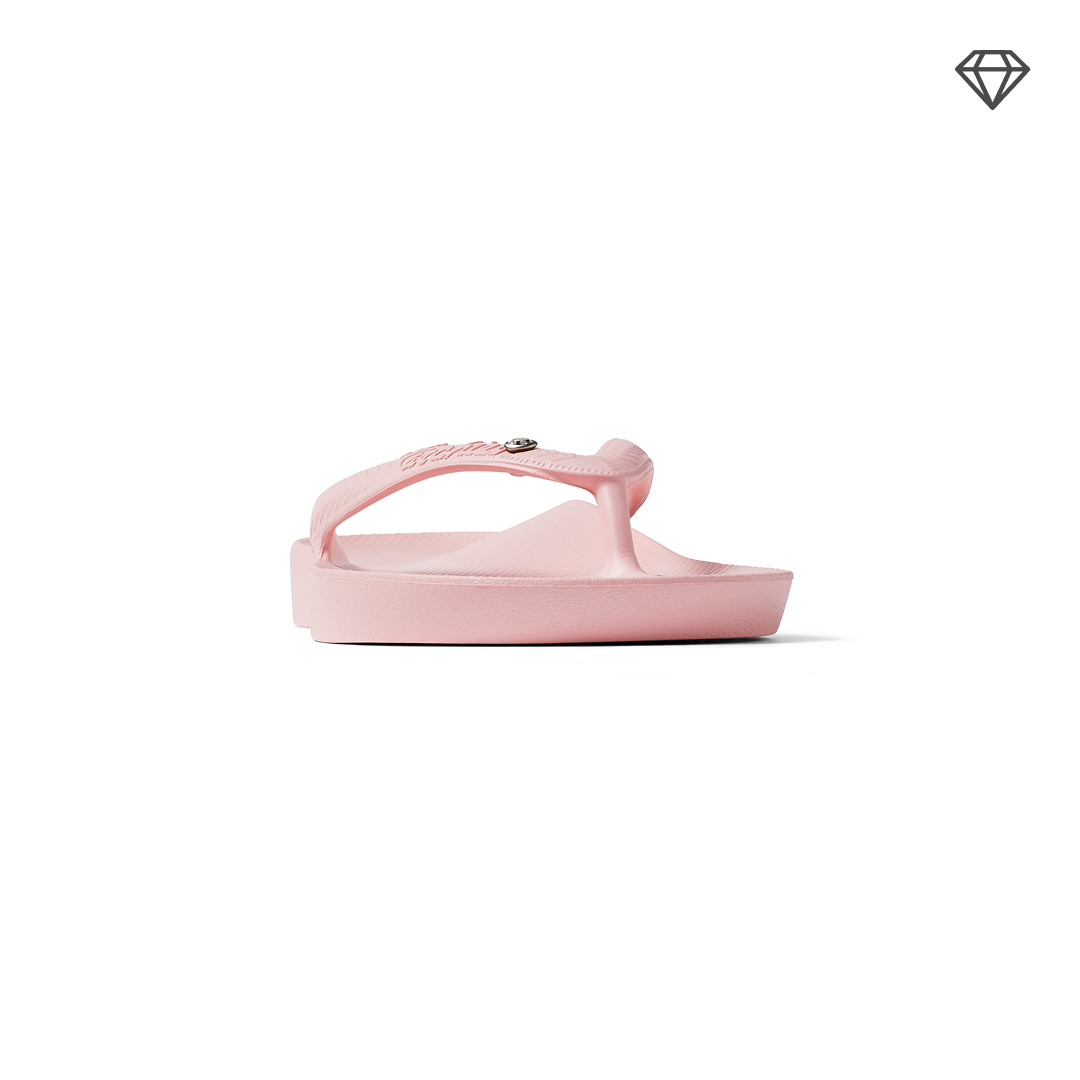 Arch Support Flip Flops – Classic – Crystal Pink