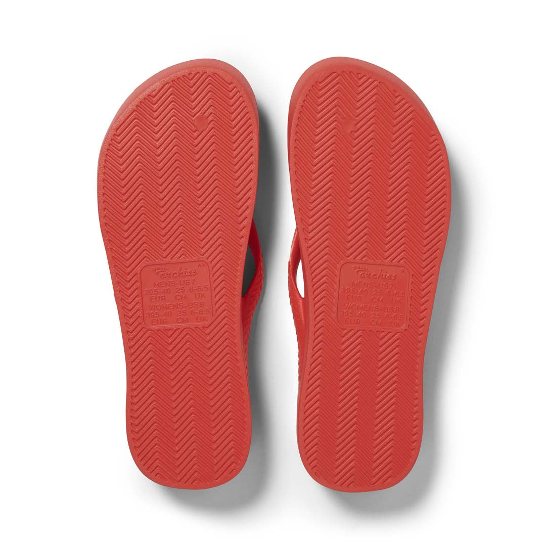 Arch Support Flip Flops – Classic – Coral