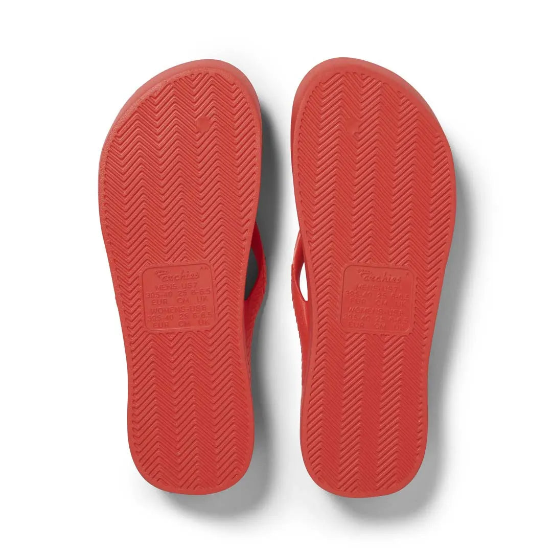 Arch Support Flip Flops – Classic – Coral