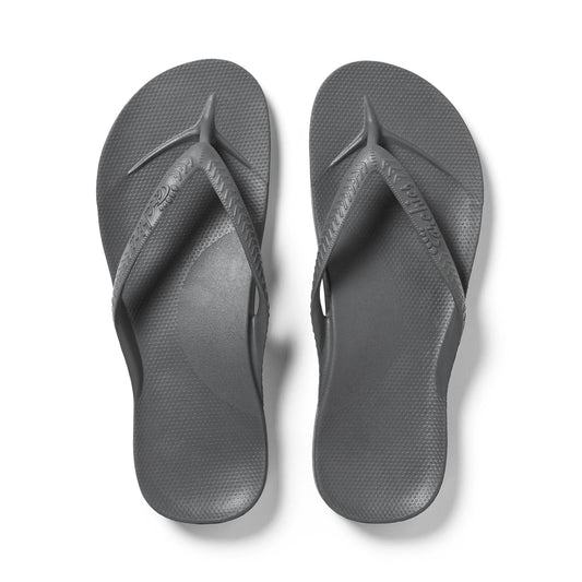 Arch Support Flip Flops – Classic – Charcoal
