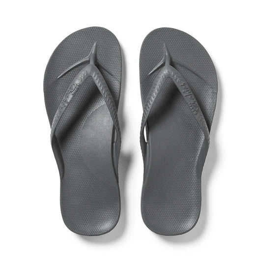 Arch Support Flip Flops – Classic – Charcoal