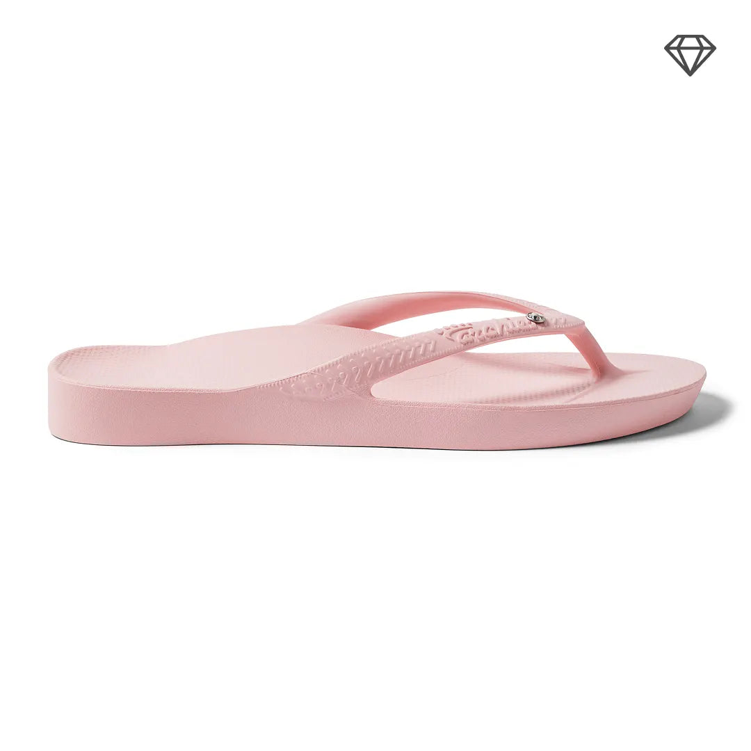 Arch Support Flip Flops – Classic – Crystal Pink