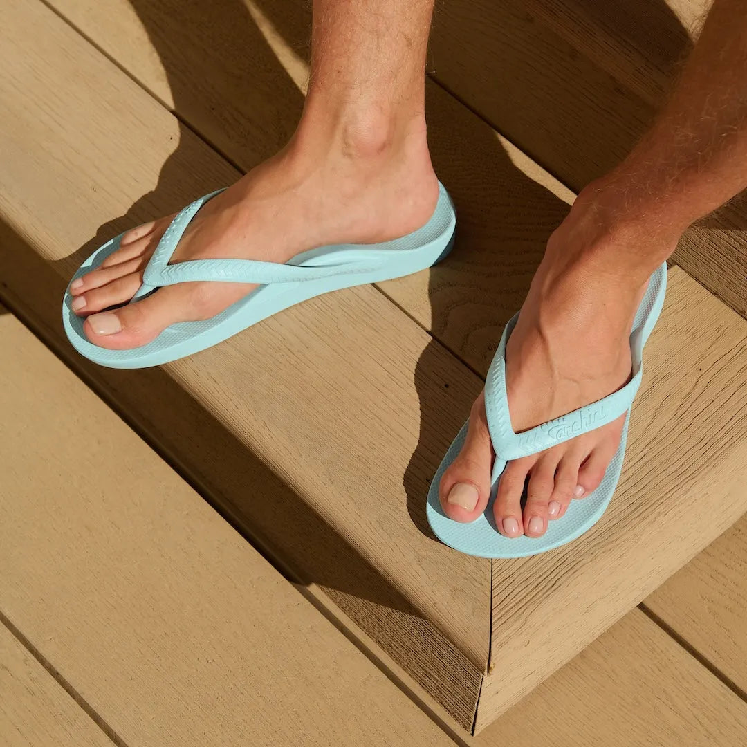 Arch Support Flip Flops – Classic – Sky Blue