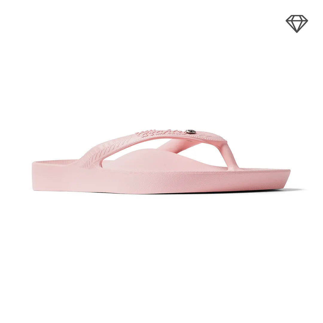Arch Support Flip Flops – Classic – Crystal Pink