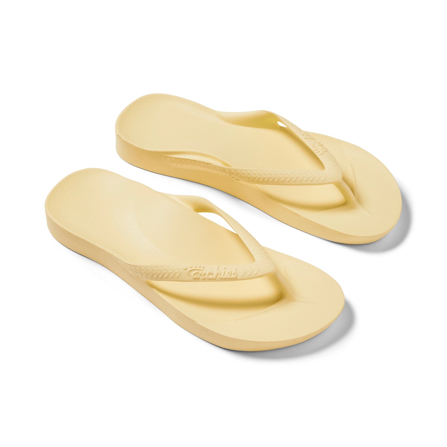 Arch Support Flip Flops – Classic – Lemon
