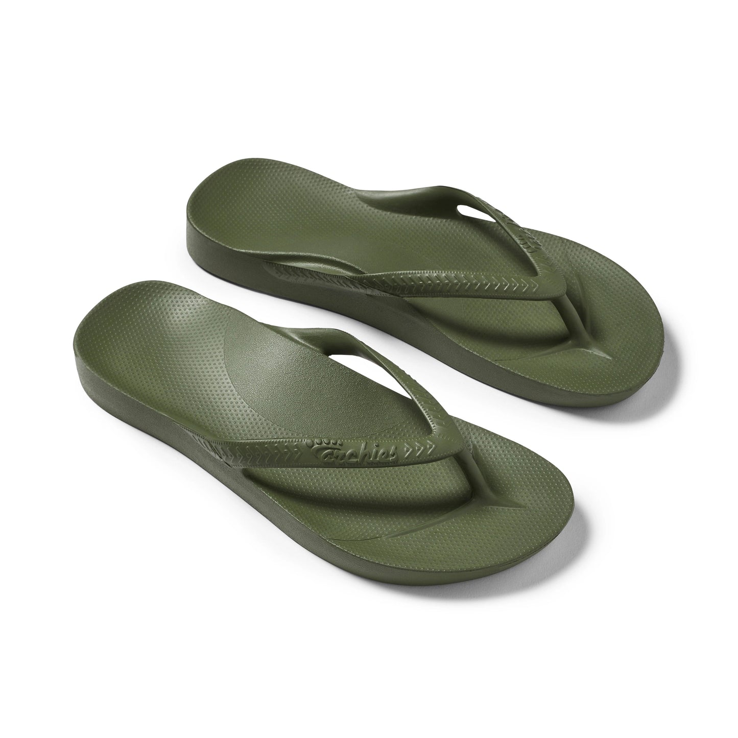 Arch Support Flip Flops – Classic – Olive