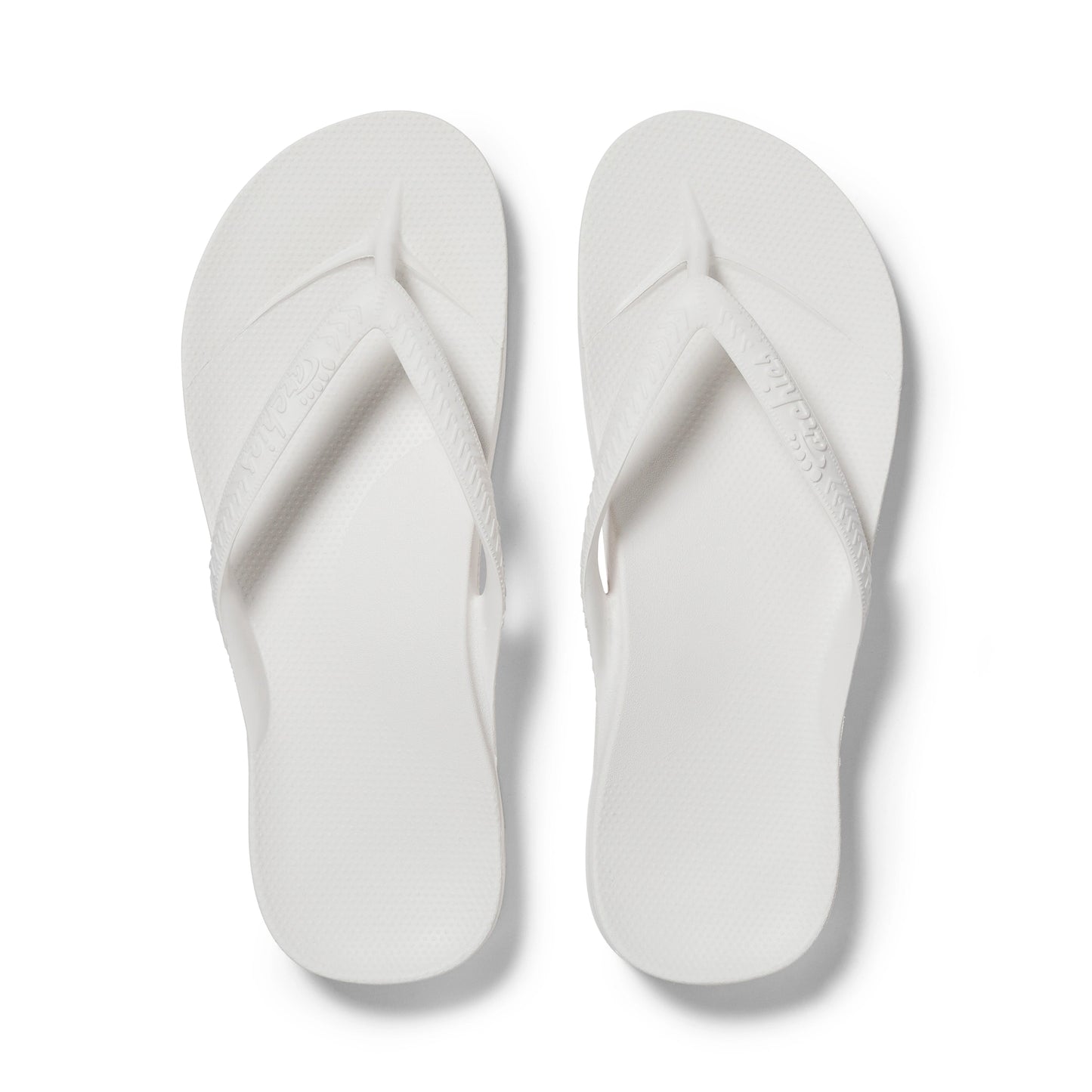 Arch Support Flip Flops – Classic – White