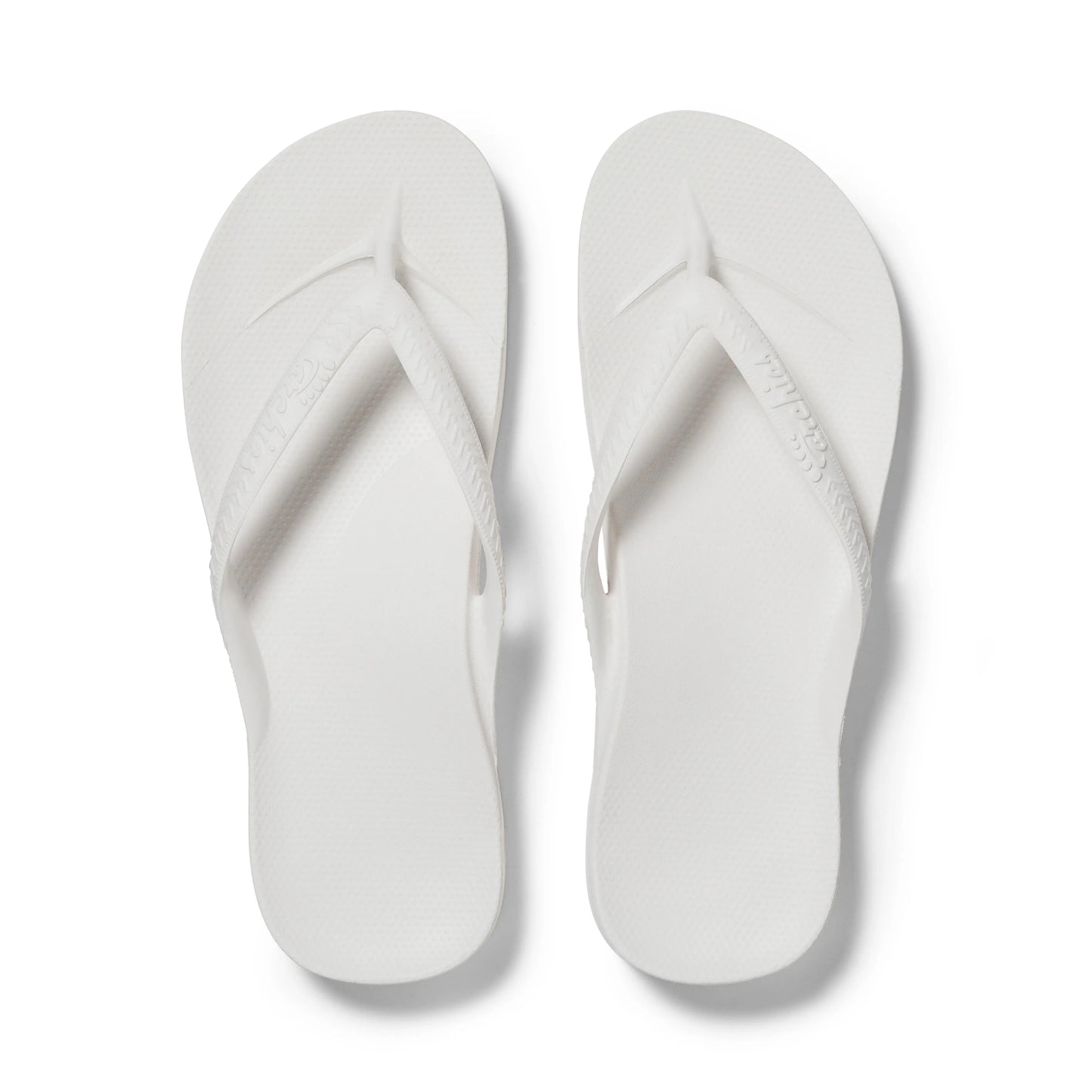 Arch Support Flip Flops – Classic – White
