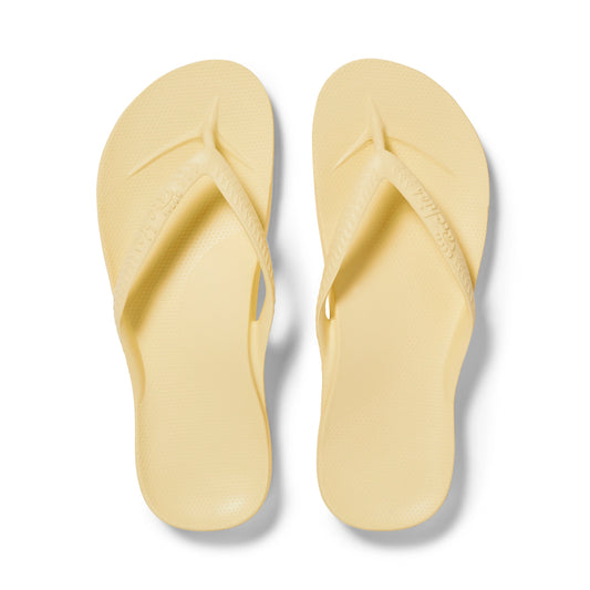 Arch Support Flip Flops – Classic – Lemon