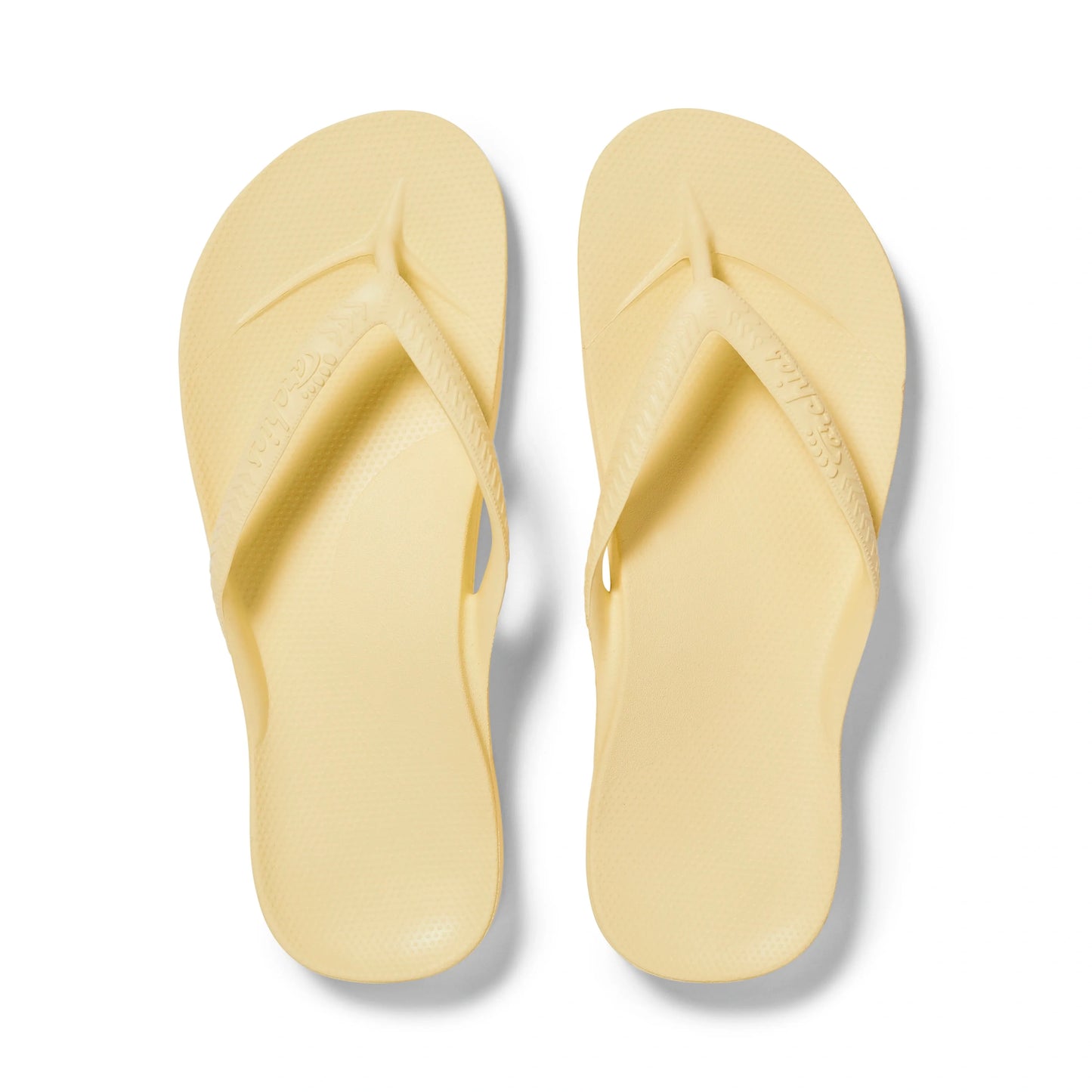 Arch Support Flip Flops – Classic – Lemon