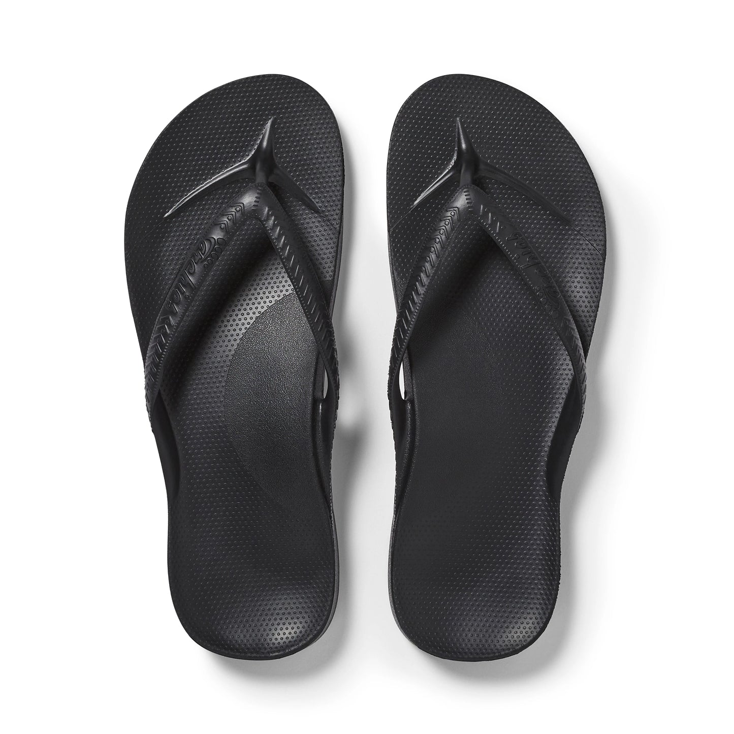 Arch Support Flip Flops – Classic – Black