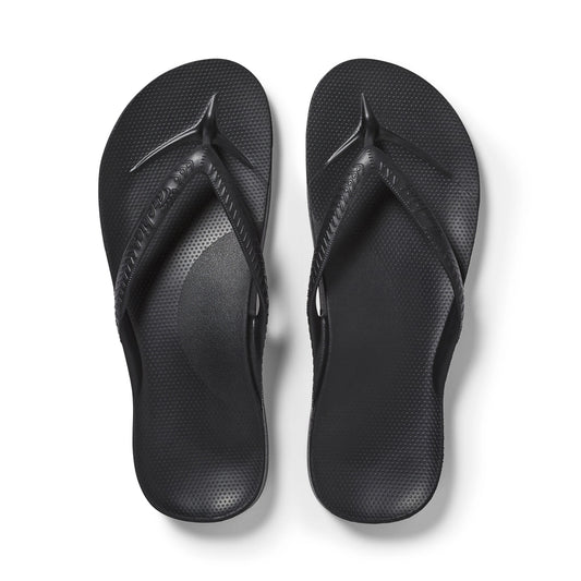 Arch Support Flip Flops – Classic – Black