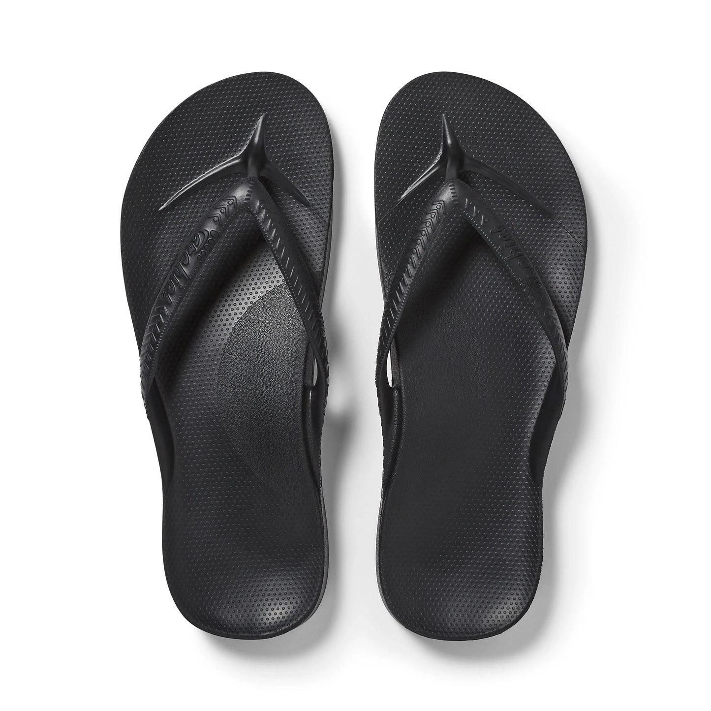 Arch Support Flip Flops – Classic – Black