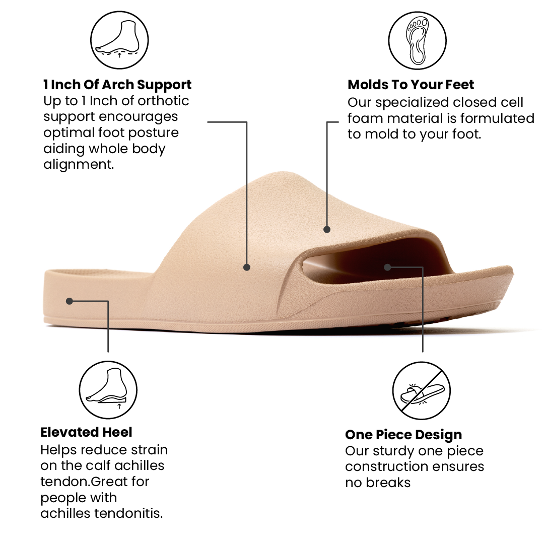 Arch Support Slides – Classic – Tan